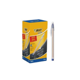 Bolígrafo BIC cristal fina azul x 50u