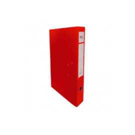 Bibliorato PVC OFICIO - lomo angosto ROJO