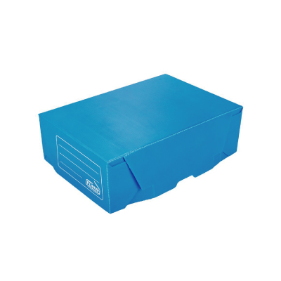 Caja de archivo AZUL PVC CORRUGADO