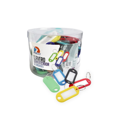 Llaveros identificadores de plástico