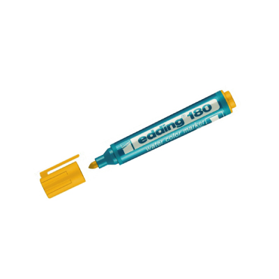 Marcador EDDING 180 AMARILLO al agua