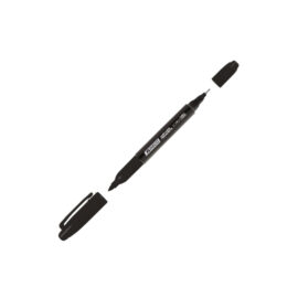 Marcador EZCO doble punta NEGRO