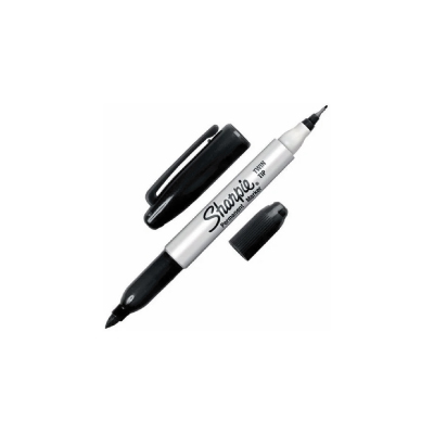 Marcador SHARPIE doble punta NEGRO