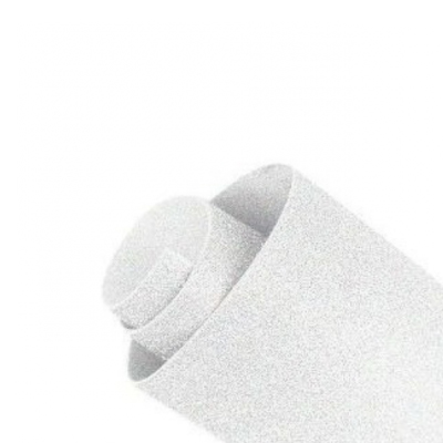 Goma eva con glitter BLANCO