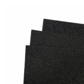 Goma eva con glitter NEGRO