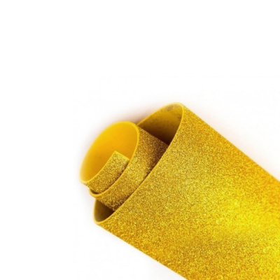Goma eva con glitter ORO