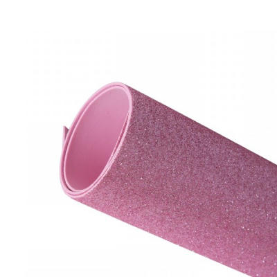 Goma eva con glitter ROSA