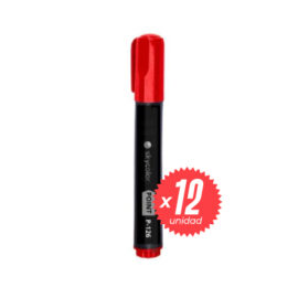 Marcador permanente x 12u - ROJO