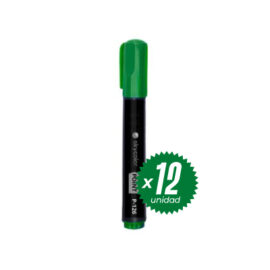 Marcador permanente x 12u - VERDE