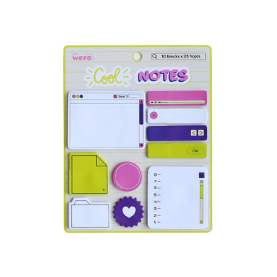 Cool notes WERO 10 blocks x 25 hojas