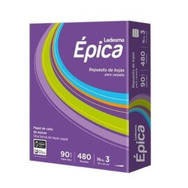 Repuesto Épica N°3 x 480 hjs cuadriculadas