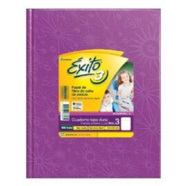 Cuaderno Éxito E3 TD - 19x24 lila 100 hjs cuadriculadas