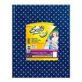 Cuaderno Éxito E1 TD - 16x21 azul con lunares 48 hjs rayadas