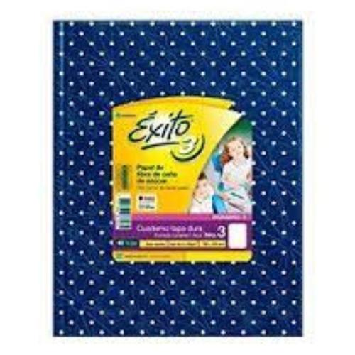 Cuaderno Éxito E1 TD - 16x21 azul con lunares 48 hjs rayadas