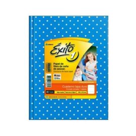 Cuaderno Éxito E1 TD - 16x21 celeste con lunares 48 hjs rayadas