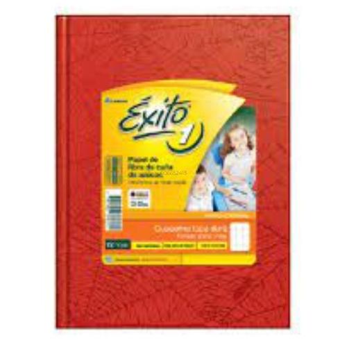 Cuaderno Éxito E1 TD - 16x21 rojo 100 hjs rayadas