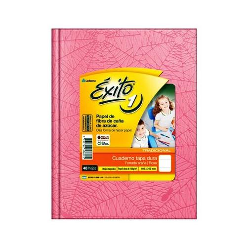 Cuaderno Éxito E1 TD - 16x21 rosa 100 hjs rayadas