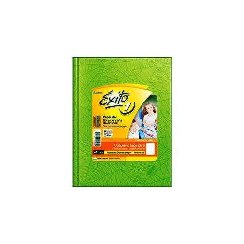 Cuaderno Éxito E1 TD - 16x21 verde manzana 48 hjs cuadriculadas