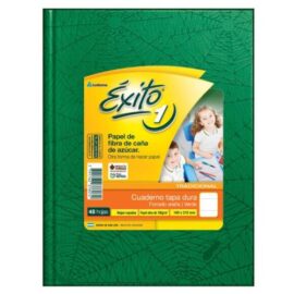 Cuaderno Éxito E1 TD - 16x21 verde oscuro 48 hjs cuadriculadas