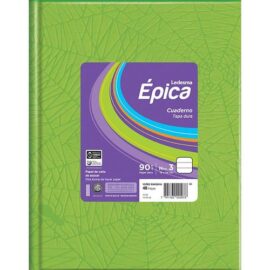 Cuaderno Épica TD - 19x24 verde manzana 100 hjs rayadas