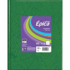 Cuaderno Épica TD - 19x24 verde oscuro 100 hjs rayadas