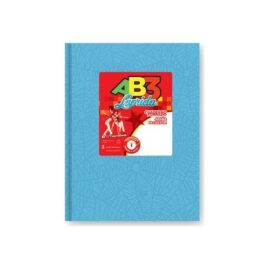 Cuaderno laprida Forrado  turquesa tapa dura 19x23,5 100 hjs rayadas de 90grs